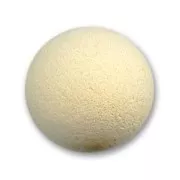 Perle velours ronde 16 mm Beige x4