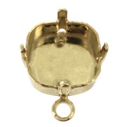 Clous d'oreilles porte-cabochon PureCrystal 4470 12 mm - Doré x2|raw }}