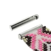 Embout pour fermoir aimanté interchangeable Hiilos 20 mm - Argenté x1