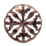 Estampe ethnique 41 mm cuivré vieilli x1|raw }}