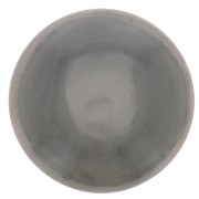 Cabochon rond 15 mm Hematite