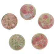 Cabochon rond 15 mm Unakite