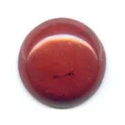 Cabochon rond 15 mm Jaspe Rouge