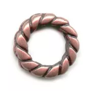 Anneaux 11 mm cuivré vieilli x5