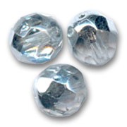 Facettes 8 mm Crystal Argent x20