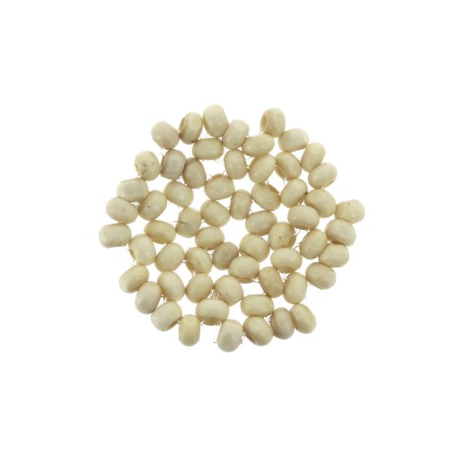 Intercalaire / Pendentif disque en perles en bois 35 mm pour création de bijoux x1