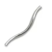 Tubes twistés 18x1 mm - Argent 925 x10