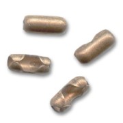 Embouts de fermeture pour chaîne maille boule 1,5 mm cu. vieilli x10|raw }}