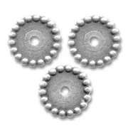 Intercalaires 15 mm argenté vieilli x4