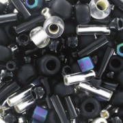 Mix de rocailles Toho TX-3225 - Yozora Jet/Silver Mix x10g