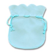 Pochon peau de pêche 125x105 mm Aquamarine x1|raw }}