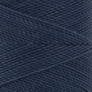Bobine de fil ciré Linhasita pour micro macramé 1 mm - Bleu Jean foncé (275) x168m