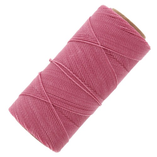 Bobine de fil ciré Linhasita pour micro macramé 0.5 mm - Candy Pink (629) x335m