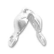 Cache noeuds 2 anneaux 3.5 mm Placage Argent fin x100