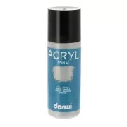 Peinture acrylique métallisée Darwi - Argent x80 ml