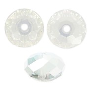 Ronde aplatie PureCrystal 5040 8 mm Crystal Silver Shade x1|raw }}