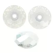 Ronde aplatie PureCrystal 5040 8 mm Crystal Silver Shade x1