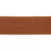 Ruban élastique satin effet brillant 15 mm - Terracotta x 1m