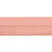 Ruban élastique satin effet brillant 15 mm - Saumon x 1m