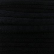 Cordon élastique uni 5 mm - Noir x 1 m