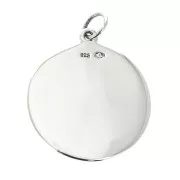 Pendentif médaille travaillée motif croix 19.5 mm en Argent 925 x1