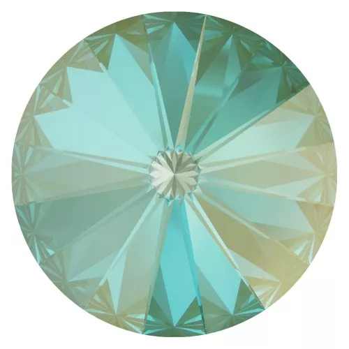 Cabochon PureCrystal 1122 Rivoli 12 mm Crystal Silky Sage DeLite x1