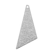 Pendentifs triangles martelés en laiton 35x13.5 mm pour bijoux DIY - Argenté x2|raw }}