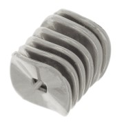 Rondelles intercalaires irrégulières 9.5 mm - Argenté x10