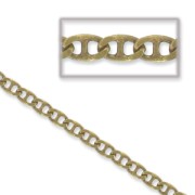 Chaîne maille marine 3 mm bronze x1m