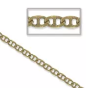 Chaîne maille marine 3 mm bronze x1m