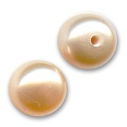Cabochons semi-percés 6 mm - Perles d'eau douce Pêche Irisé x2|raw }}