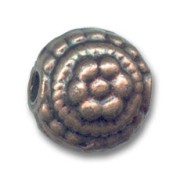 Bombée métal  12 mm cuivré vieilli x1