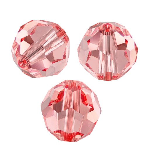 Perles rondes PureCrystal 5000 4 mm - Rose Peach x20