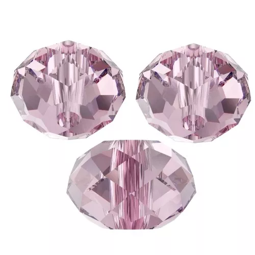 Ronde aplatie PureCrystal 5040 6 mm Light Amethyst x1
