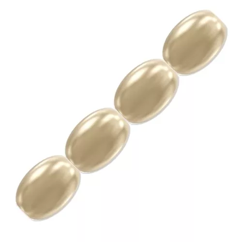 Perles nacrées PureCrystal Grain de riz - 5824 4 mm Gold Pearl x20