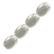 Perles nacrées PureCrystal Grain de riz - 5824 4 mm White Pearl x20