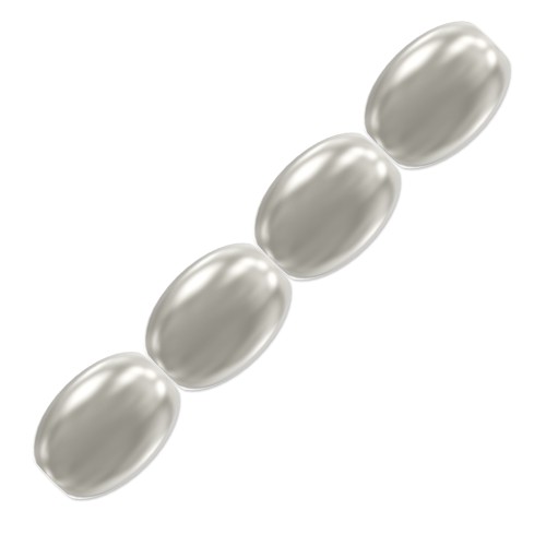 Perles nacrées PureCrystal Grain de riz - 5824 4 mm White Pearl x20