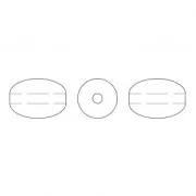 Perles nacrées PureCrystal Grain de riz - 5824 4 mm Iridescent Tahitian Pearl x20