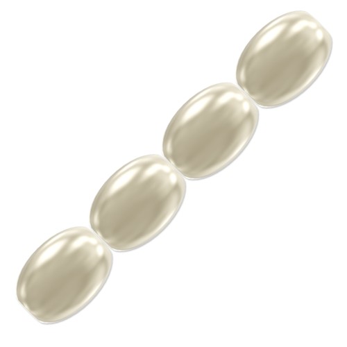 Perles nacrées PureCrystal Grain de riz - 5824 4 mm Cream Pearl x20