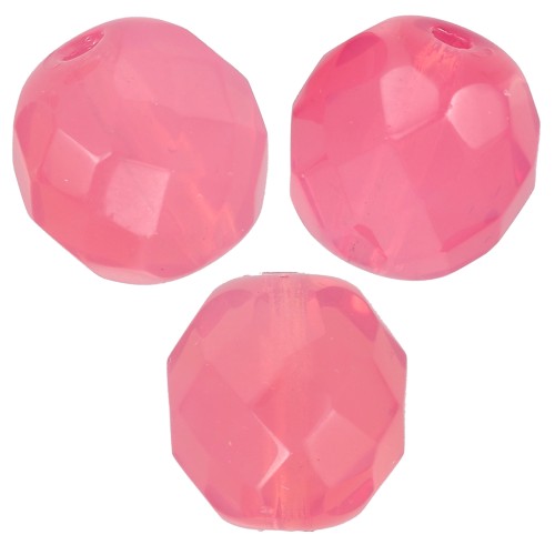Facettes 10 mm Rose Opal x10