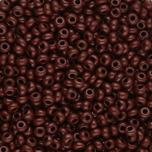 Preciosa Perles rocailles 9/0 2.5 mm - Opaque Chocolate x20g