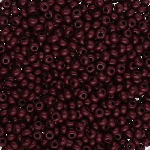 Preciosa Perles rocailles 11/0 2 mm - Opaque Chocolate x20g
