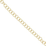 Chaîne maille Forçat ronde 4.7 mm - Doré à l'or fin x1m