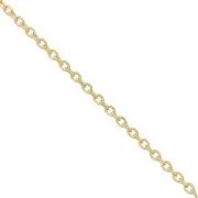 Chaîne maille Forçat limée 2,5 mm doré x1m