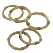 Cercle / Anneau fermé en bambou 36 mm pour la création de bijoux fantaisie DIY x1