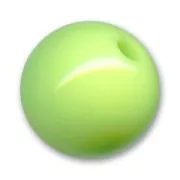 Perle ronde gros trou 20 mm Anis x1