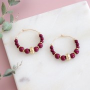 Perles rondes nacrées légères en résine 6 mm Rose Pêche x15