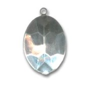 Serti pendentif à coller pour cabochon PureCrystal 4120 18x13 mm - Rhodié x1|raw }}