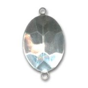 Serti intercalaire à coller pour cabochon PureCrystal 4120 18x13 mm - Rhodié x1