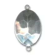 Serti intercalaire à coller pour cabochon PureCrystal 4120 18x13 mm - Rhodié x1